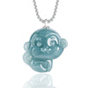 Grade A Blue Jade Monkey Lucky Pendant – Zodiac Charm of Wit and Vitality