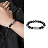 999 Silver Pixiu Black Obsidian Couple Bracelet-Protection and Wealth