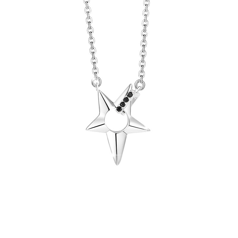 Star Sterling Silver Couple Necklaces-You Still Shine