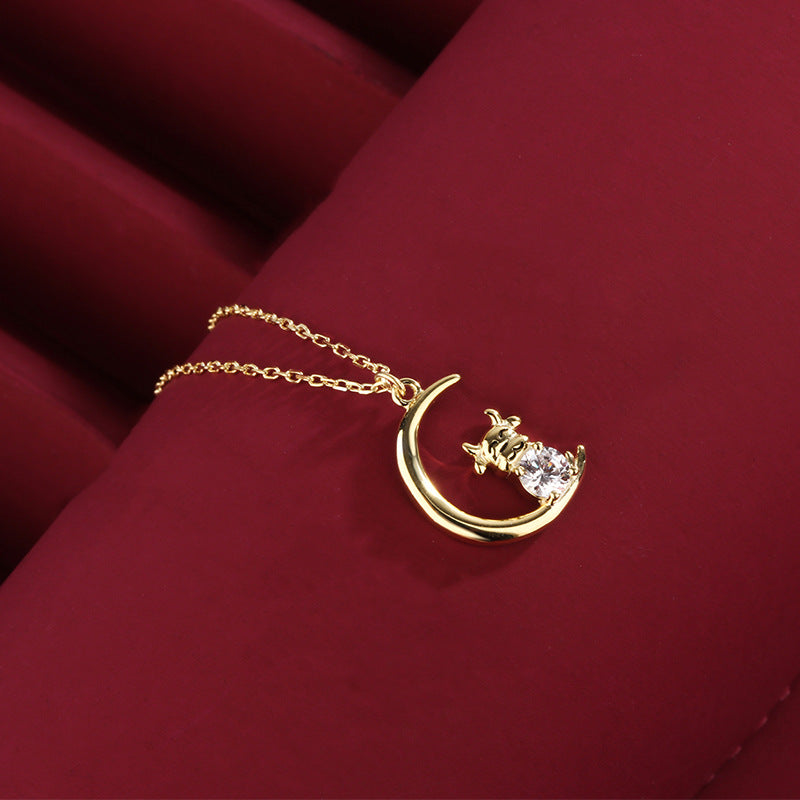 Celestial Ox Fine Silver Pendant Necklace-Quiet Resolve