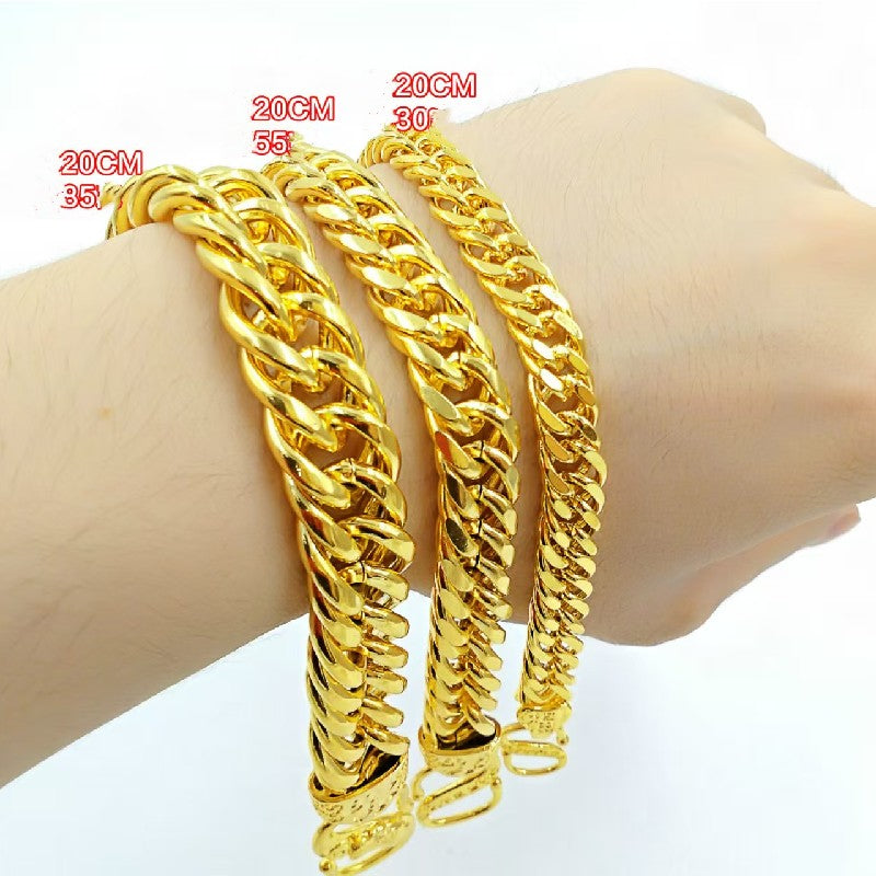 18K Gold Double Pixiu Fu Bracelet-Protection&Luck