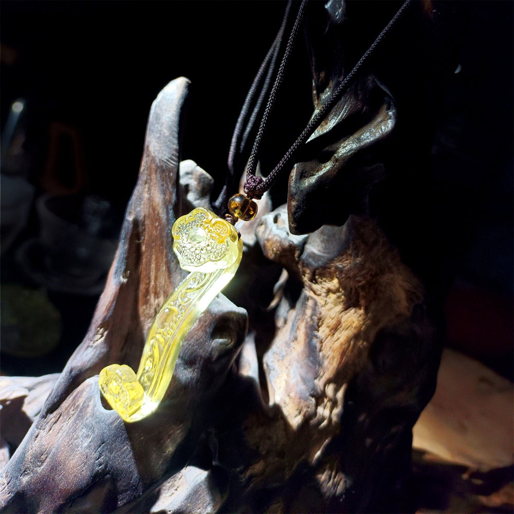 The Flow of Intentions: Handcrafted Liuli Ruyi Amulet