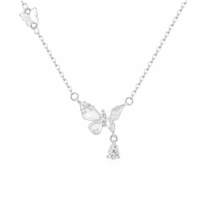 Butterfly Fine Silver Necklace & Bracelet-Love in Flight