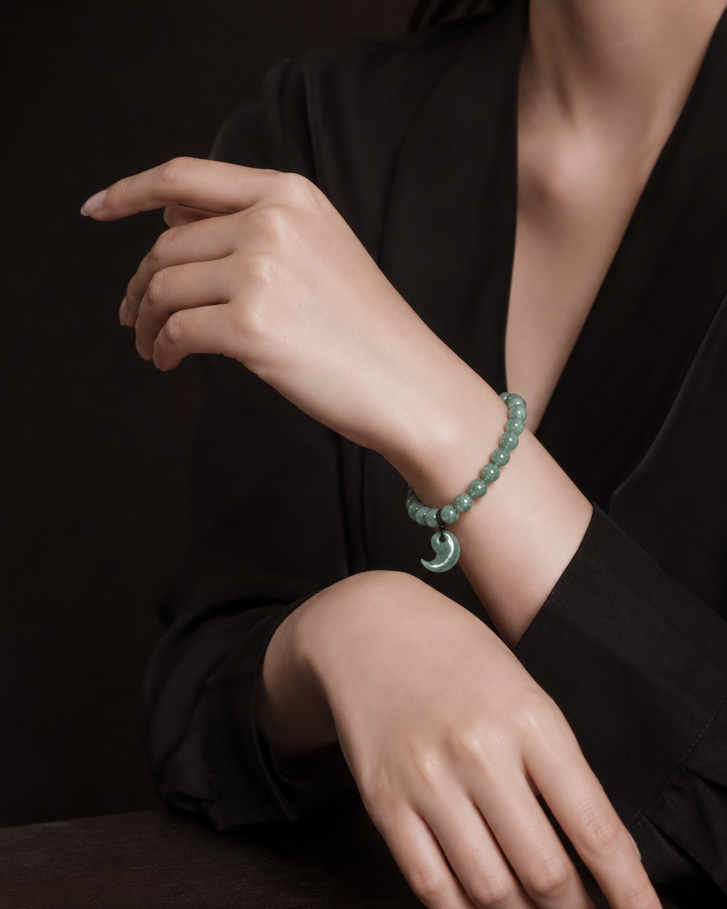 Taiji Magatama Jade Bracelet-Balance, Harmony & Peace