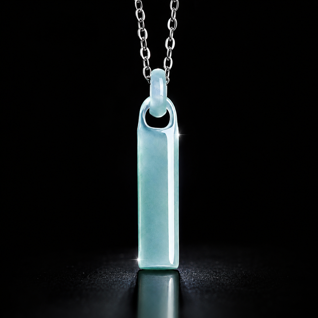 Jade Peace Pillar Necklace-Connection That Endures