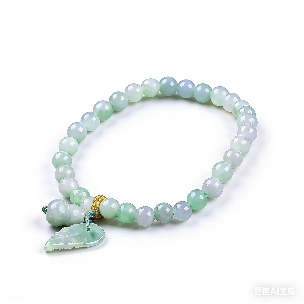Natural Jade Gourd Blessing Harmony Bracelet