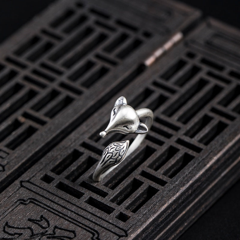 Playful Spirit-Fox 925 Sterling Silver Ring