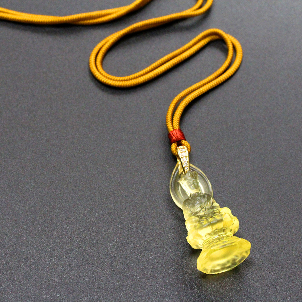The Infinite Ground: Ksitigarbha Bodhisattva Glaze Pendant