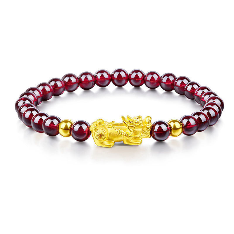 Pixiu Garnet Bracelet-Devoted Vitality