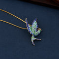 Cloisonne Swallow Pendant Necklace – Symbol of Hope, Freedom & Elegance