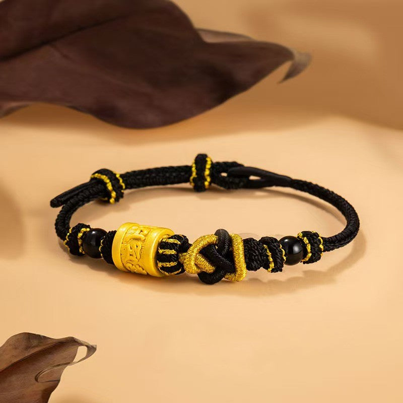 Tibetan Six True Words Handmade String Bracelet-Luck and Protection