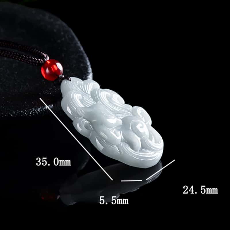 Natural Type A Burmese Jadeite Fox Pendant – Charm of Wisdom & Protection