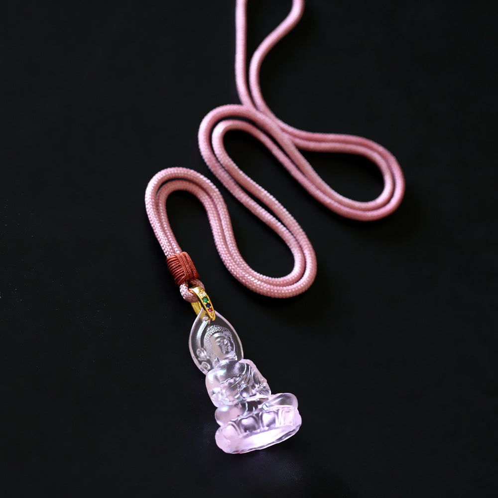 Radiant Liuli Shakyamuni Buddha Pendant – Peace, Blessings & Inner Illumination