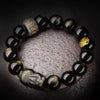 Obisidian Pixiu Six True Words Bracelet-Attract Luck