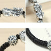 Silver Pixiu Vintage Coin Bead Bracelet-Attract Luck