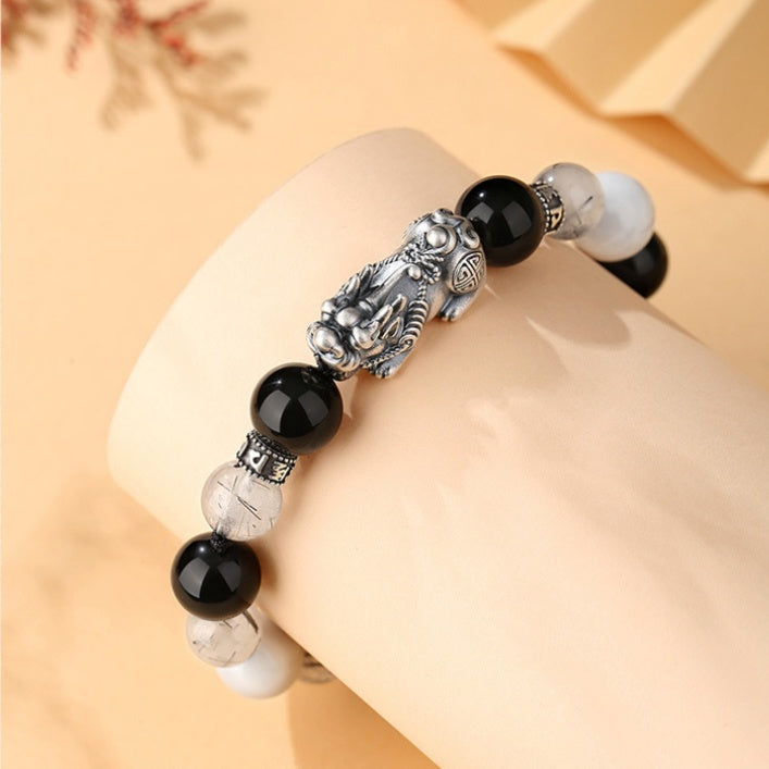 Good Fortune Pixiu Cord Couple Bracelet-Welcoming Abundance