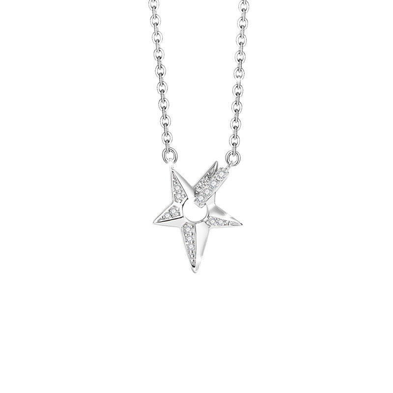 Star Sterling Silver Couple Necklaces-You Still Shine