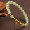 Wealth Bamboo Jade Beads Bracelet-Prosperity Luck