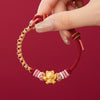 Wealth Cat Gold Ingot Red String Bracelet-Maneki neko