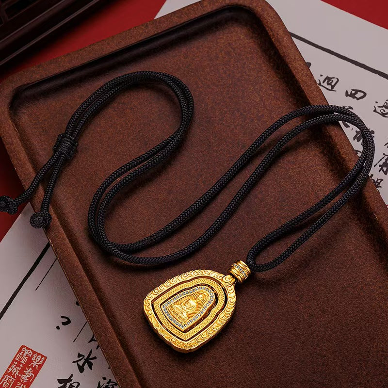 Gold Tathagata Buddha Pendant-Protection&Healing