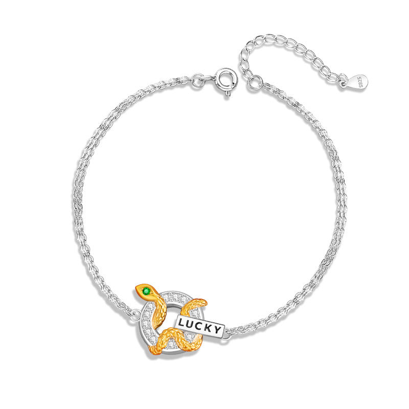 Snake Circle Necklace-Wisdom & Good Fortune