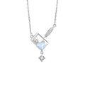 Love Across the Miles-Love Letter Sterling Silver Couple Necklaces