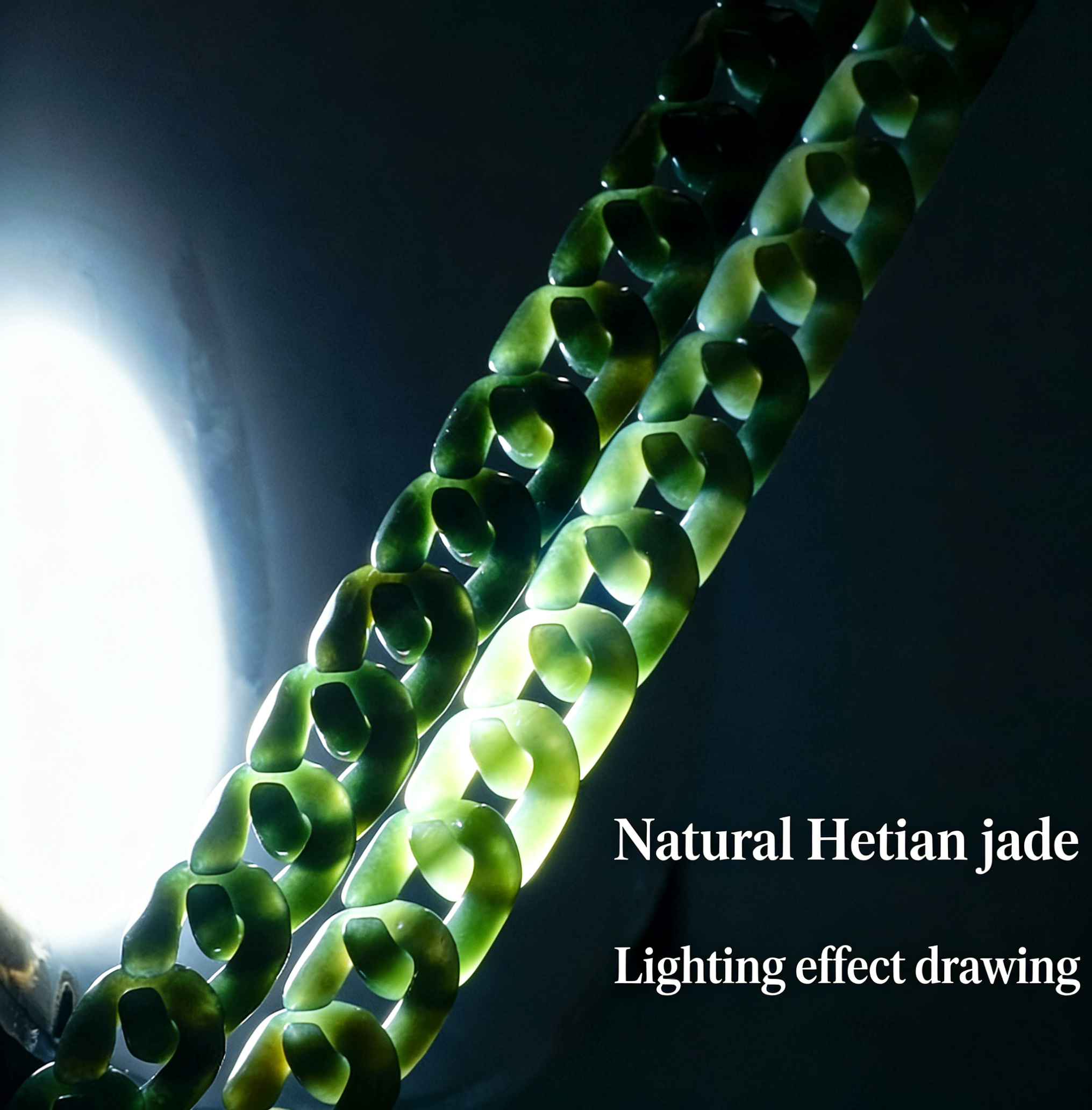 Urban Fusion Cuban Link Jade Bracelet-Detachable Adjustable Link Design