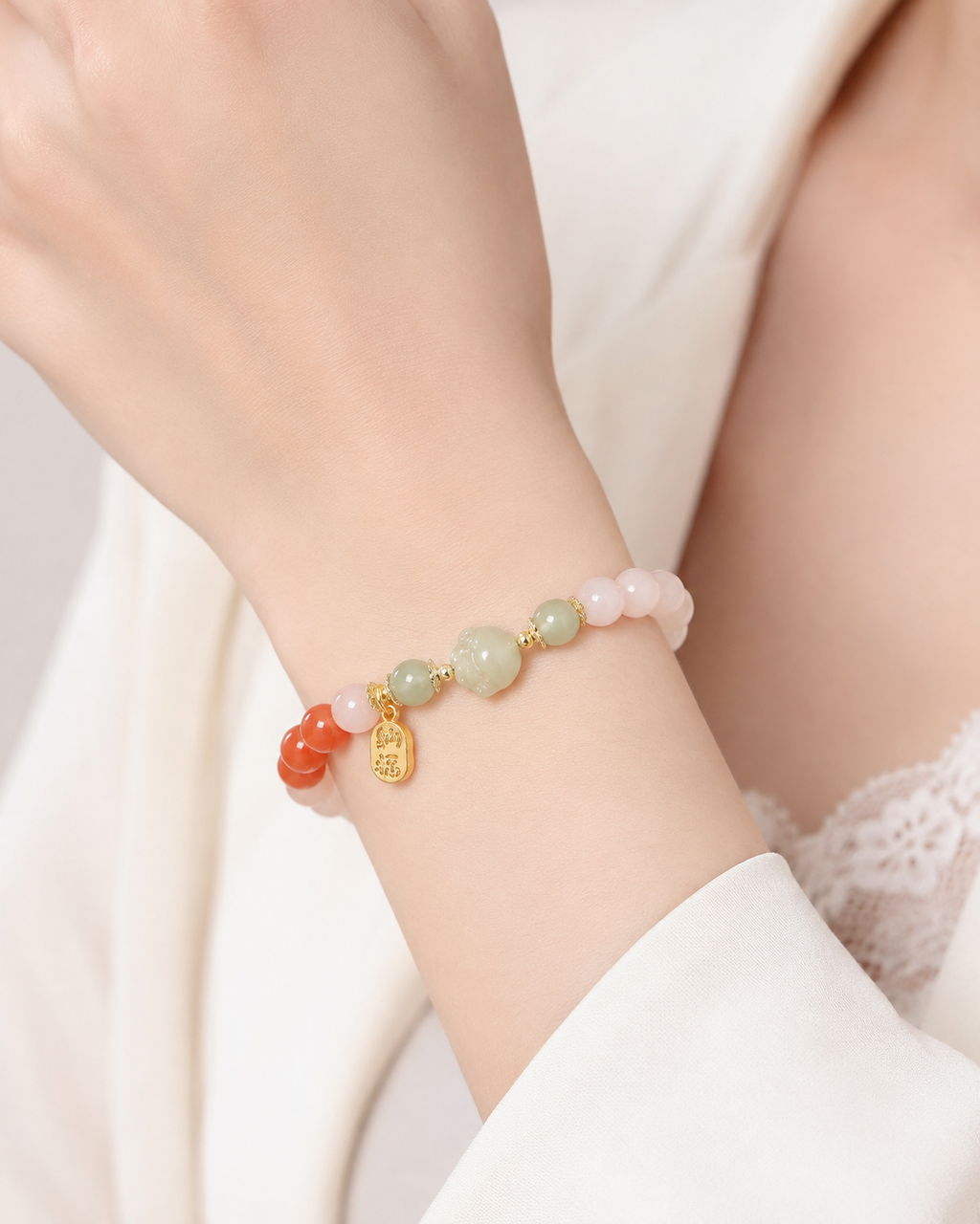 Cat Paw Jade Bracelet-A Playful Gift of Good Wishes