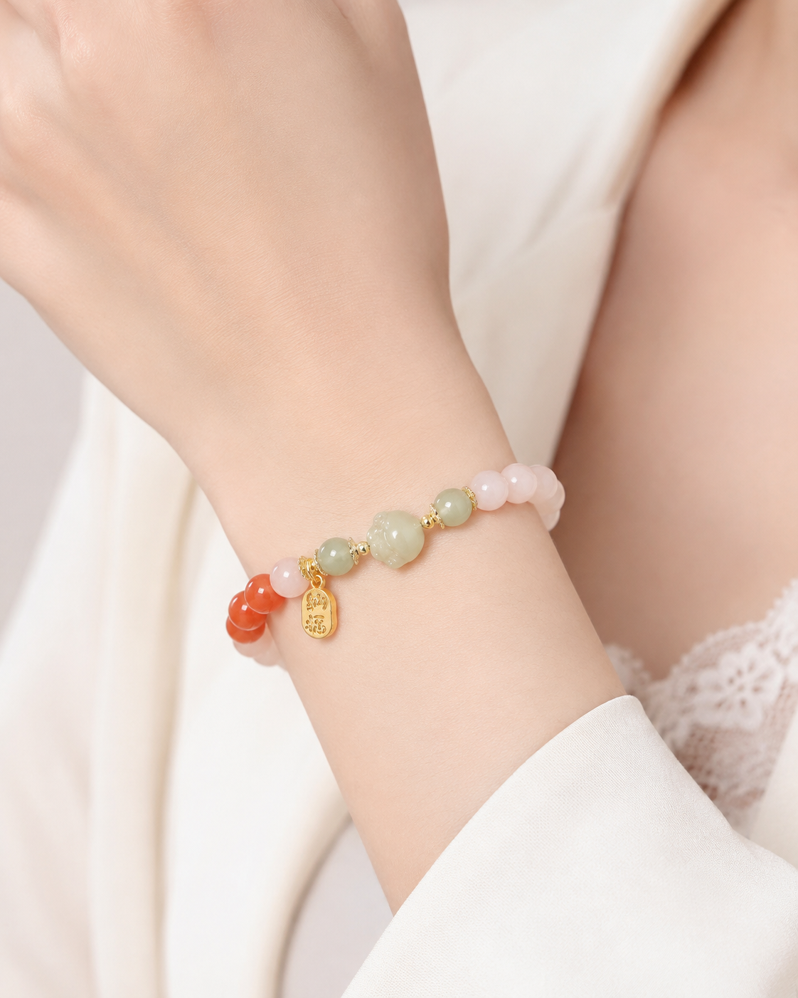 Cat Paw Jade Bracelet-A Playful Gift of Good Wishes