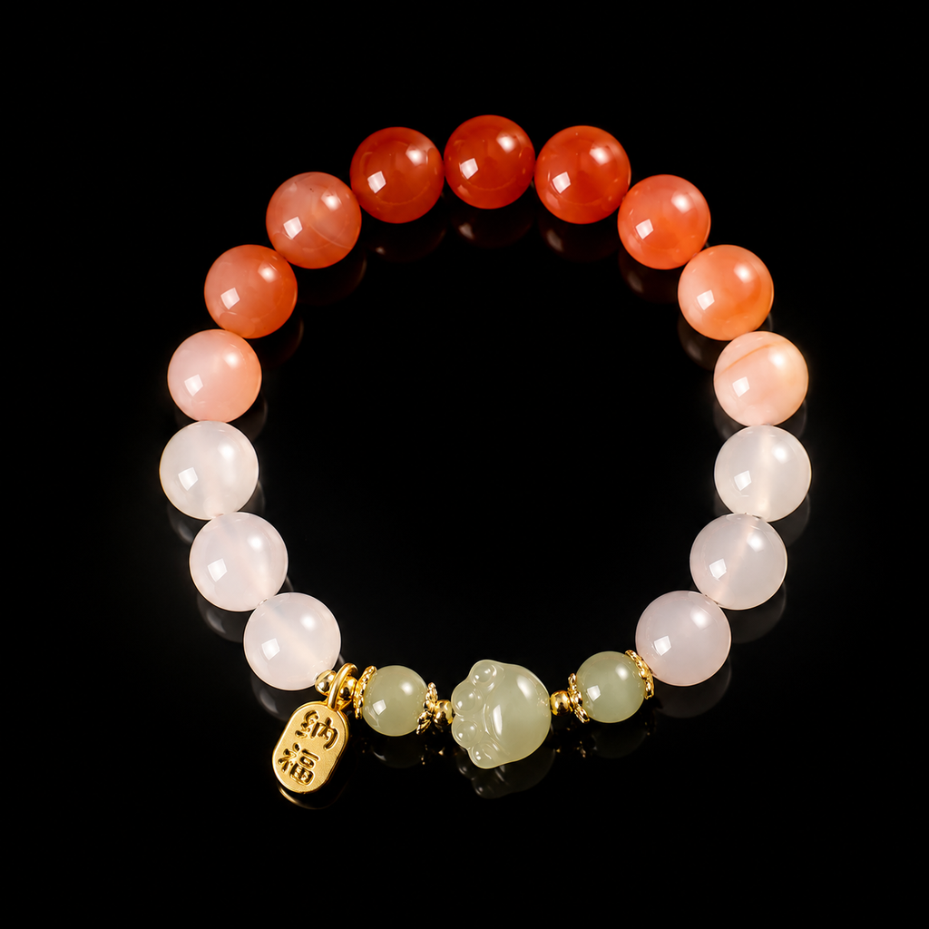 Cat Paw Jade Bracelet-A Playful Gift of Good Wishes