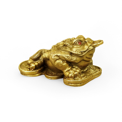 Seven-Star Money Toad – Solid Brass Fortune Figurine for Wealth & Prosperity