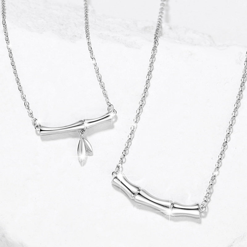 Bamboo S925 Silver Pendant Necklace-Steadfast Devotion