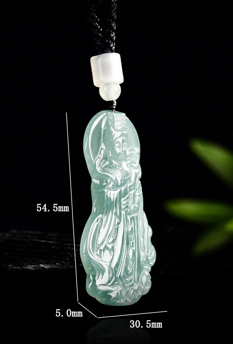 Mazu Goddess of the Sea Jade Pendnat-Peace, Protection & Blessings