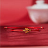 Gold Butterfly Red String Bracelet-Transformation and Prosperity