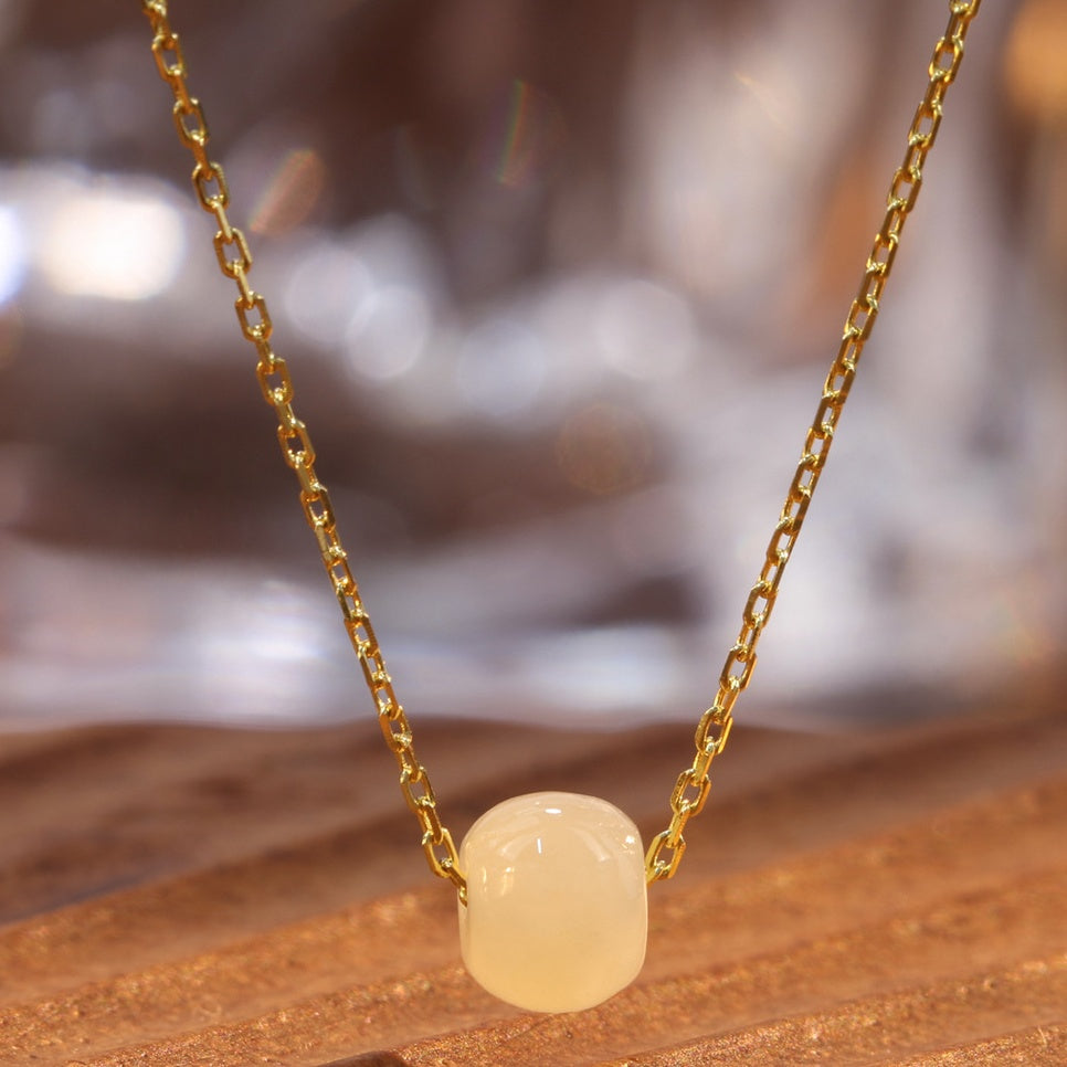White Jade Pendant Necklace