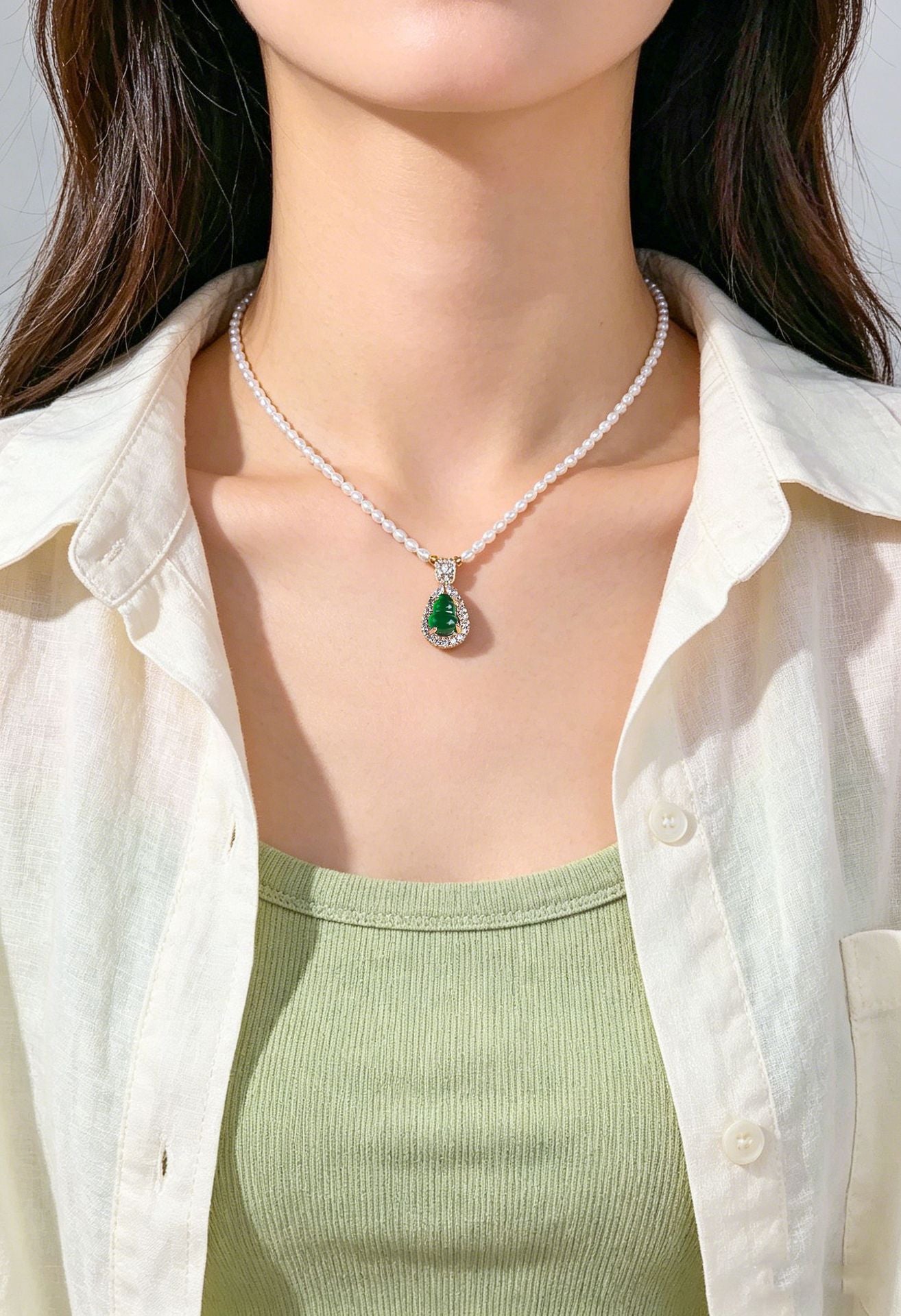 Fortune & Blessing Gourd Pearl Necklace – A Gift of Love, Luck & Prosperity