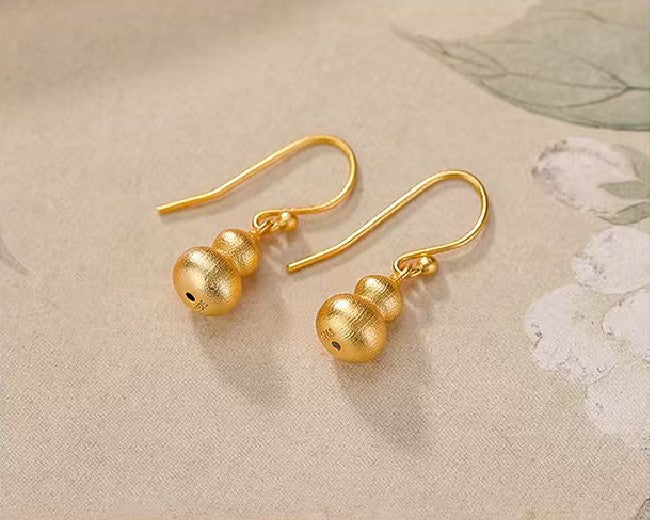 Lucky Calabash Earrings-Wealth and Prosperity