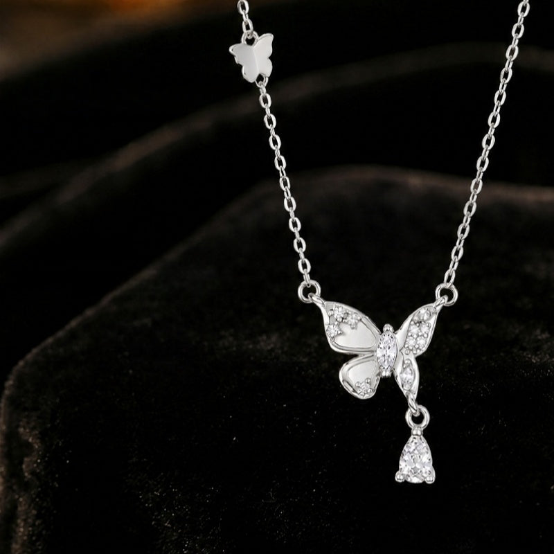 Butterfly Fine Silver Necklace and Bracelet-Love Finds a Way