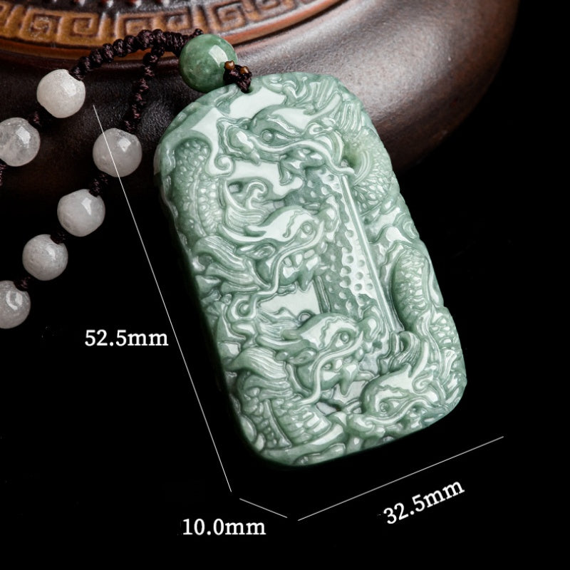 Imperial Power Nine-Dragon Guardian Jade Pendant for Authority, Protection & Lifelong Fortune