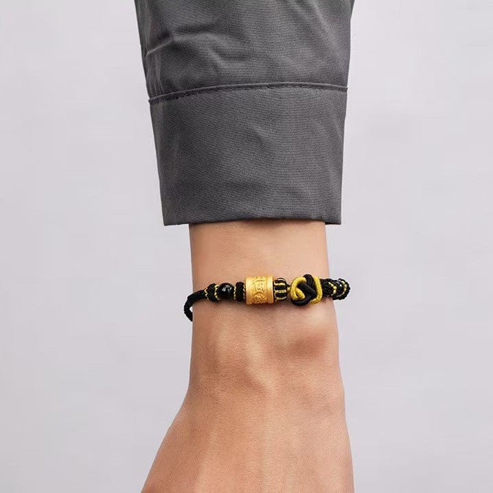 Tibetan Six True Words Handmade String Bracelet-Luck and Protection