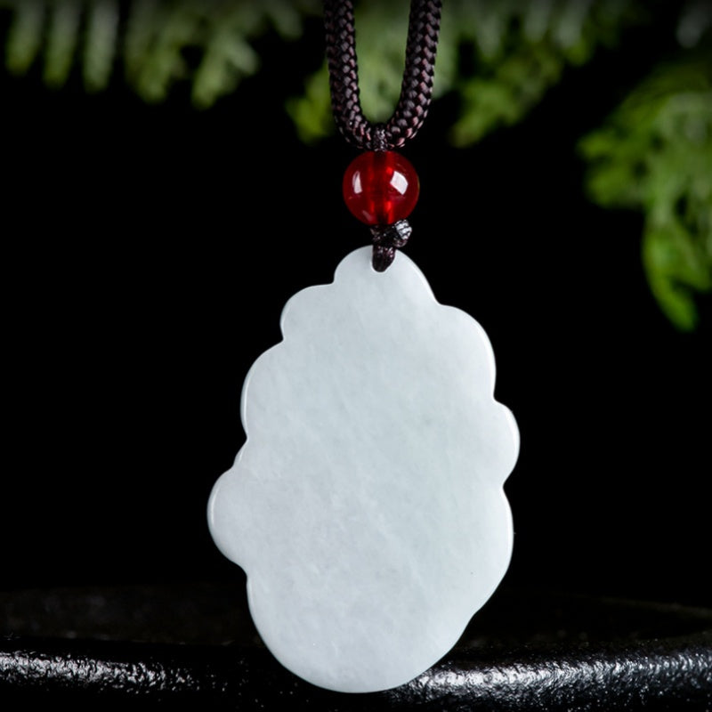 Natural Type A Burmese Jadeite Fox Pendant – Charm of Wisdom & Protection