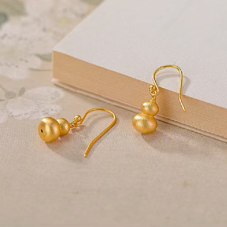 Lucky Calabash Earrings-Wealth and Prosperity