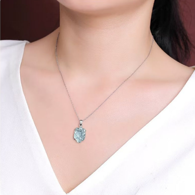 Ice Jade Nine-Tailed Fox Pendant Necklace – Intuition, Attraction & Protection