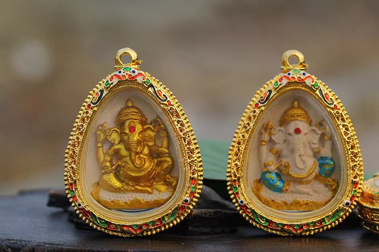 Elephant Ganesha Amulet Thai Pendant Necklace-Wish Fulfillment