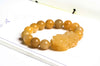 Wealth Guarding Pixiu Golden Silk Jade Bracelet