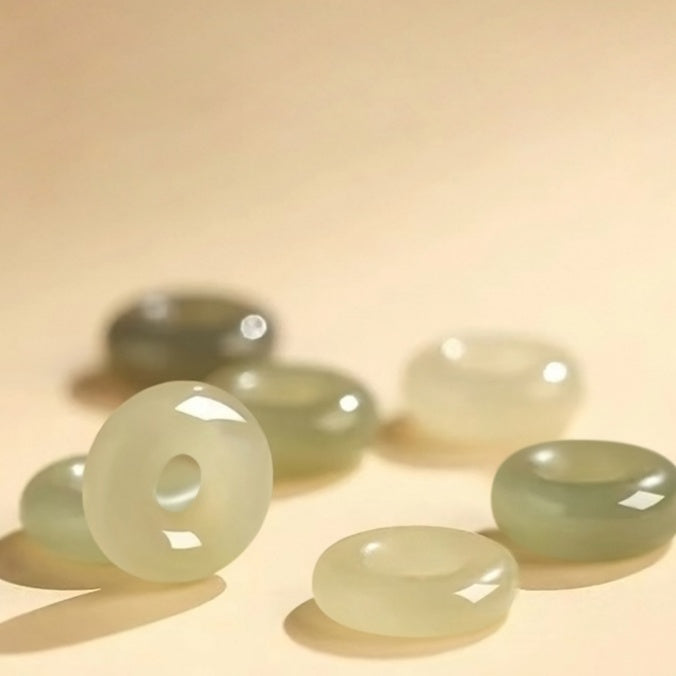 Wishes for a Beautiful Life-Cloud Nephrite Jade Necklace