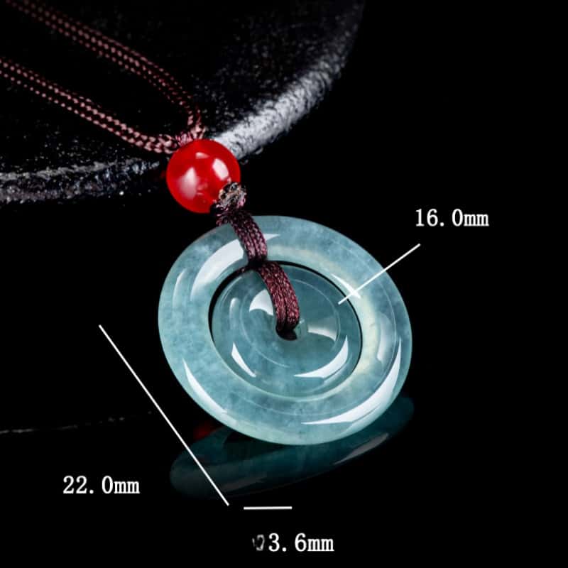 Peaceful Union Mother & Child Jade Safety Buckle Pendant Necklace