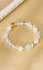 Lucky Jade Pixiu White Crystal Bracelet-Charm for Fortune & Prosperity