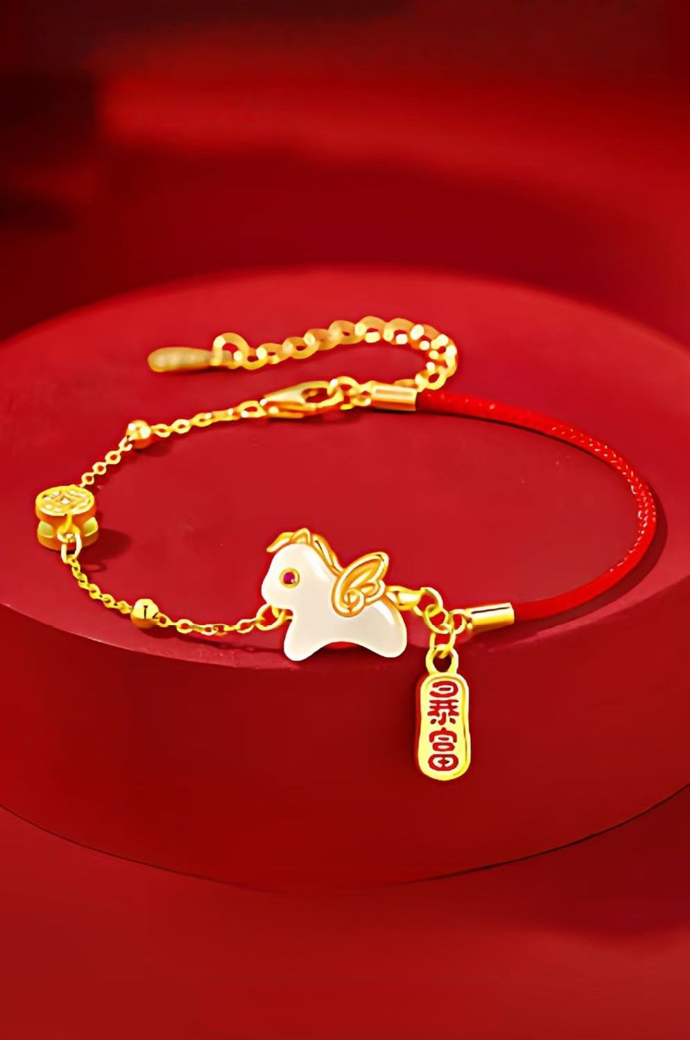 Hetian Jade Horse Bracelet – Prosperity, Success & Fortune Ahead