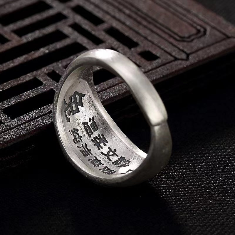990 Pure Silver 12 Chinese Zodiac Ring-Good Luck Protection